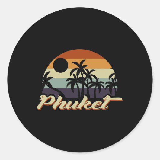Sticker Rond Phuket Thaïlande (Devant)
