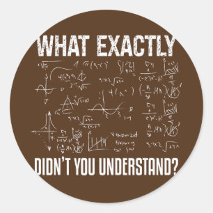 Sticker Rond Physicien de Math