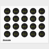 Sticker Rond Physique et formules mathématiques EMC2 (Feuille)