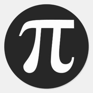 Sticker Rond Pi