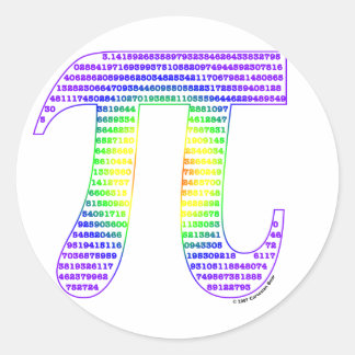 Sticker Rond Pi #1 d'Evan
