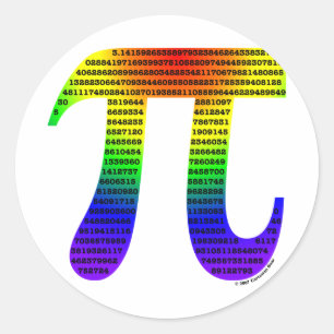 Sticker Rond Pi #2 d'Evan