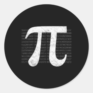 Sticker Rond Pi 3.14 Pi Happy Pi Day Math