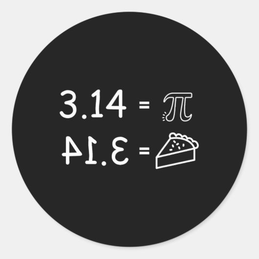 Sticker Rond Pi Conspiration Pie Fun Pi Day Math (Devant)