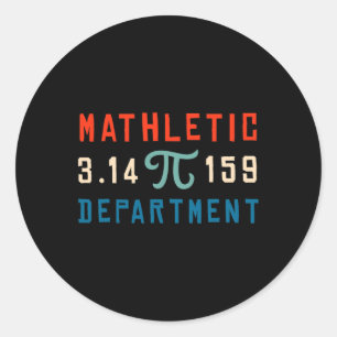 Sticker Rond Pi Day 2025 Math Lover Mathématiques Mathletic Dep