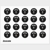 Sticker Rond Pi Day Funky Math Enseignant Tea Acute Pie Funny P (Feuille)