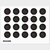 Sticker Rond Pi Day Funny Graphisme Professeur De Mathématiques (Feuille)
