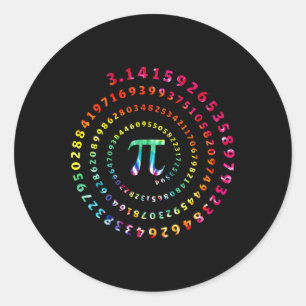 Sticker Rond Pi Day Funny Graphisme Professeur De Mathématiques