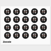 Sticker Rond Pi Day Funny Infinity Numéros Geek Nerd Math Lover (Feuille)