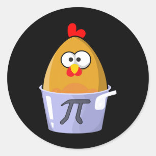 Sticker Rond Pi Day Humoristique Picken Pot Pie Math Amour Nouv