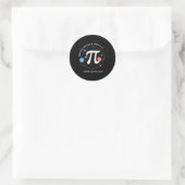 Sticker Rond Pi Day Lunar Eclipse 2025 Math Cosmique (Sac)