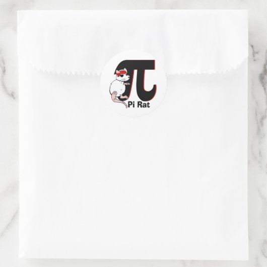 Sticker Rond Pi Day/ Pirate (Sac)