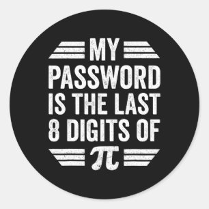 Sticker Rond Pi Day Shirt Kids