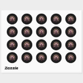 Sticker Rond Pi Day Spiral Pi Math Enseignant 3.14 Leopard Arc- (Feuille)