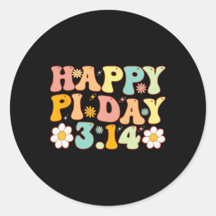Sticker Rond Pi Day Super Math Lover 3.14 Math Enseignant Homme
