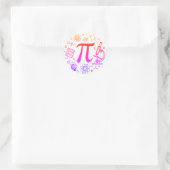 Sticker Rond Pi Enthousiaste (Sac)