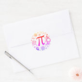 Sticker Rond Pi Enthousiaste (Enveloppe)
