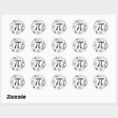 Sticker Rond Pi Enthousiaste (Feuille)