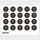 Sticker Rond Pi Jour Spiral Math Pi (Feuille)
