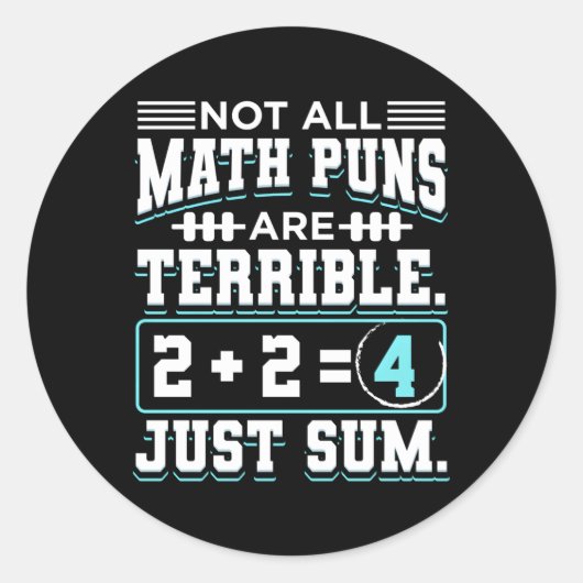 Sticker Rond Pi Math Nerd Pour Mathématicien Pas Tous Les Maths (Devant)
