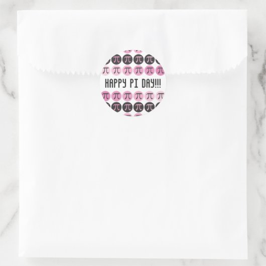 Sticker Rond Pi Mod - Pi Rose (Sac)