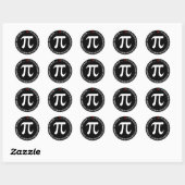 Sticker Rond Pi Number (Feuille)
