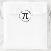 Sticker Rond Pi Number (Sac)