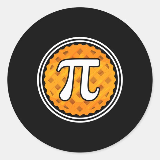Sticker Rond Pi Pie Day Conception Pour Les Étudiants En Mathém (Devant)