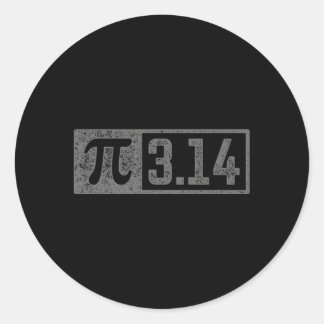 Sticker Rond Pi Pour Enseignant 314 Chiffres Pi Joyeux Jour Pi