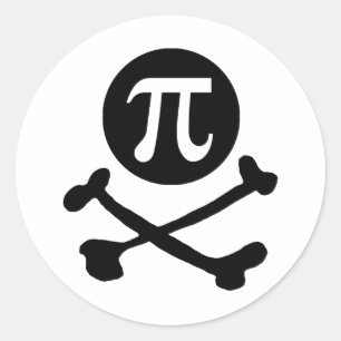 Sticker Rond Pi-rate