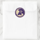 Sticker Rond Pi Warrior (Sac)