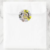 Sticker Rond piano bébé (Sac)