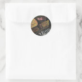 Sticker Rond Piano cassé (Sac)