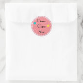 Sticker Rond Piano Class Star avec étoiles (Sac)