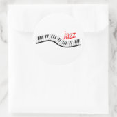 Sticker Rond Piano jazz (Sac)