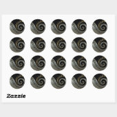 Sticker Rond Piano Keys et Gold Music Notes argent (Feuille)
