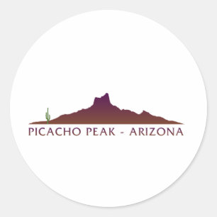 Sticker Rond Pic Picacho - Arizona