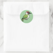 Sticker Rond Pic vert (Sac)
