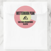 Sticker Rond Pic Wetterhorn (Sac)