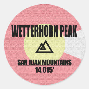 Sticker Rond Pic Wetterhorn