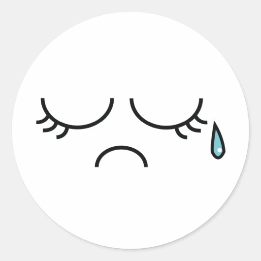 Sticker Rond Picadilly bleu (Devant)