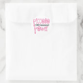 Sticker Rond Piccolo Power Pink (Sac)