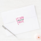 Sticker Rond Piccolo Power Pink (Enveloppe)