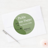 Sticker Rond Picke me Happy baby shower (Enveloppe)