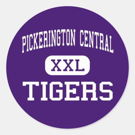 Sticker Rond Pickerington Central - Tigers - Pickerington (Devant)
