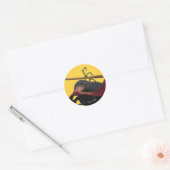 Sticker Rond Pickett & Teddy With Wand and Tie (Enveloppe)