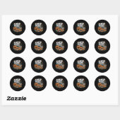 Sticker Rond Picking Crew Funny Citrouille Patch Costume d'Hall (Feuille)