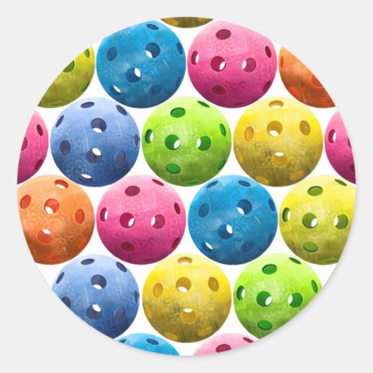 Sticker Rond Pickleball (Devant)