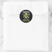 Sticker Rond Pickleball drôle (Sac)