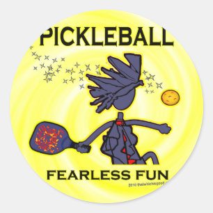 Sticker Rond Pickleball Fearless